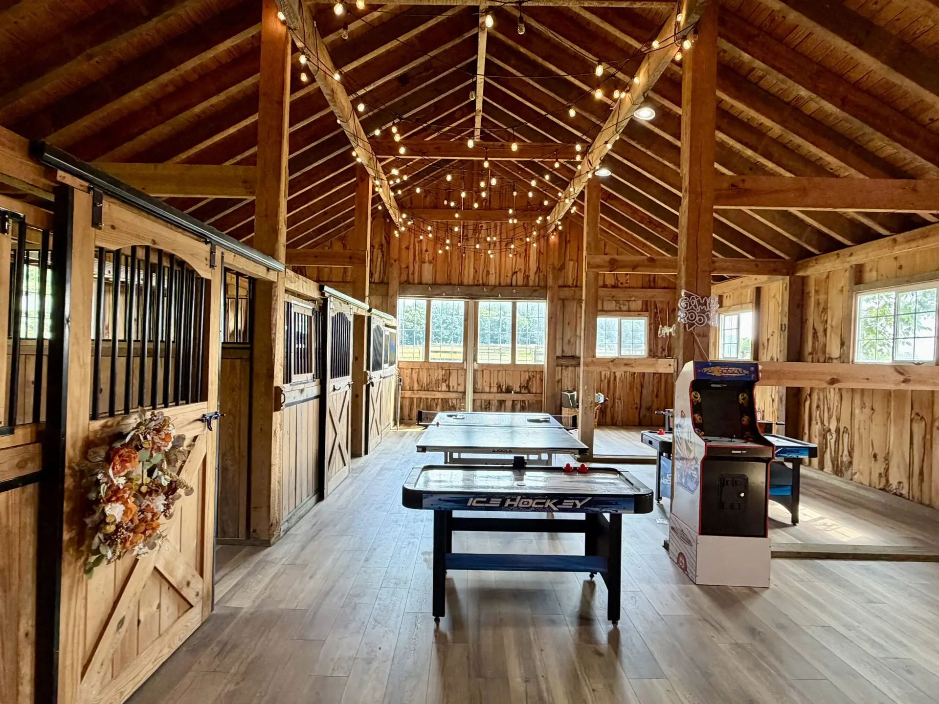 Upstate NY event space game barn