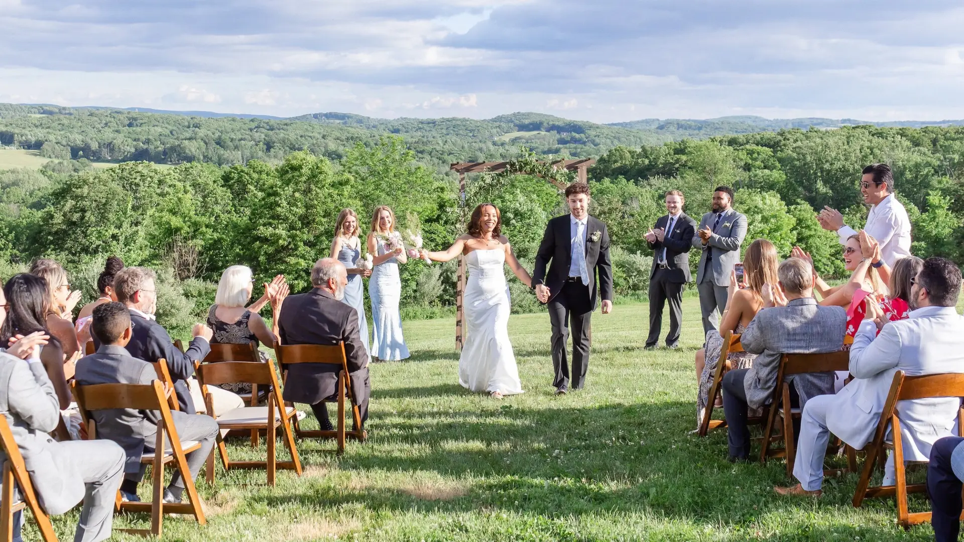 Intimate wedding upstate New York ceremony